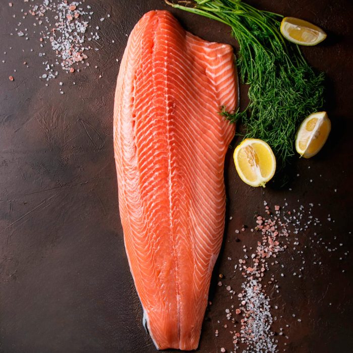 Salmón Filete con piel (1 kg - 1,5 Kg)